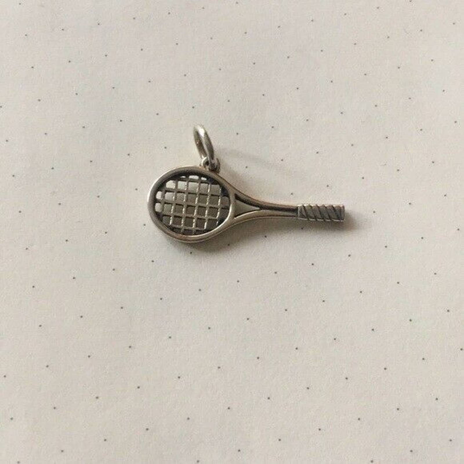 James Avery Sterling Silver Tennis Racket Charm